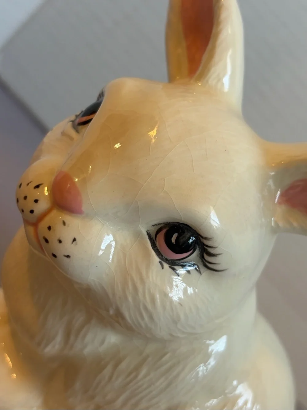 Vintage 1984 Ceramic Bunny Figurine